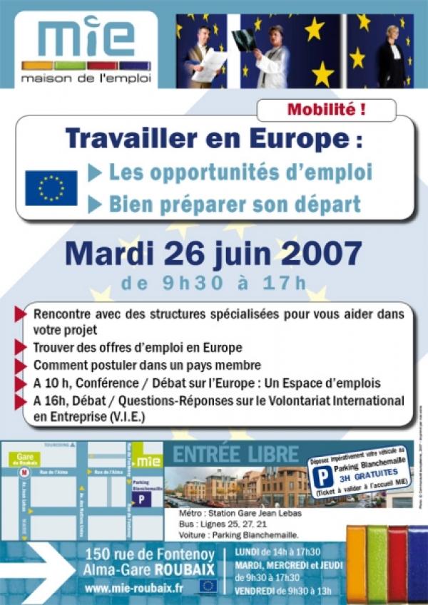 Forum emploi : zoom sur l’Europe !
